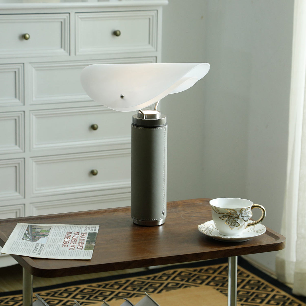 Inorielis Sculpturaal Travertin Tafellamp