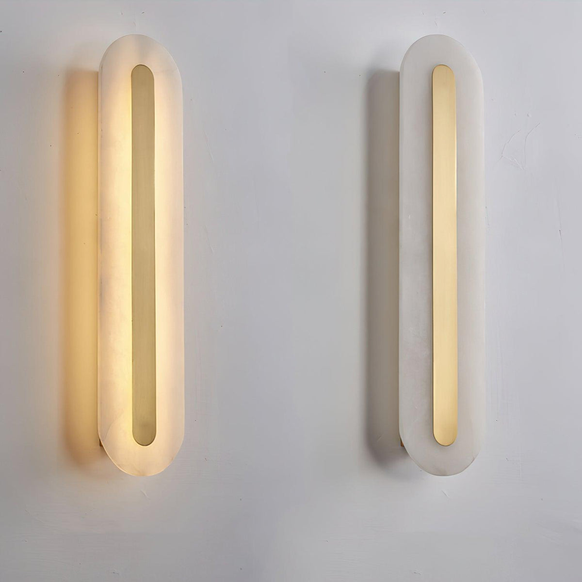 Selvia Minimalistische wandlamp van albast