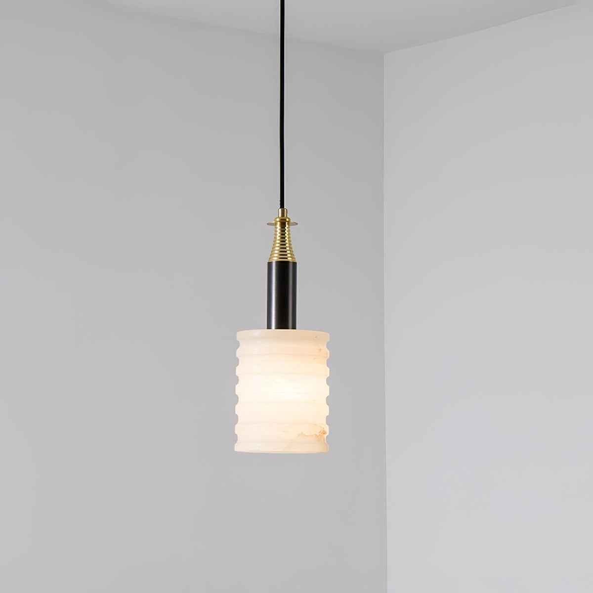 Hanglamp Albast Ribbelcilinder