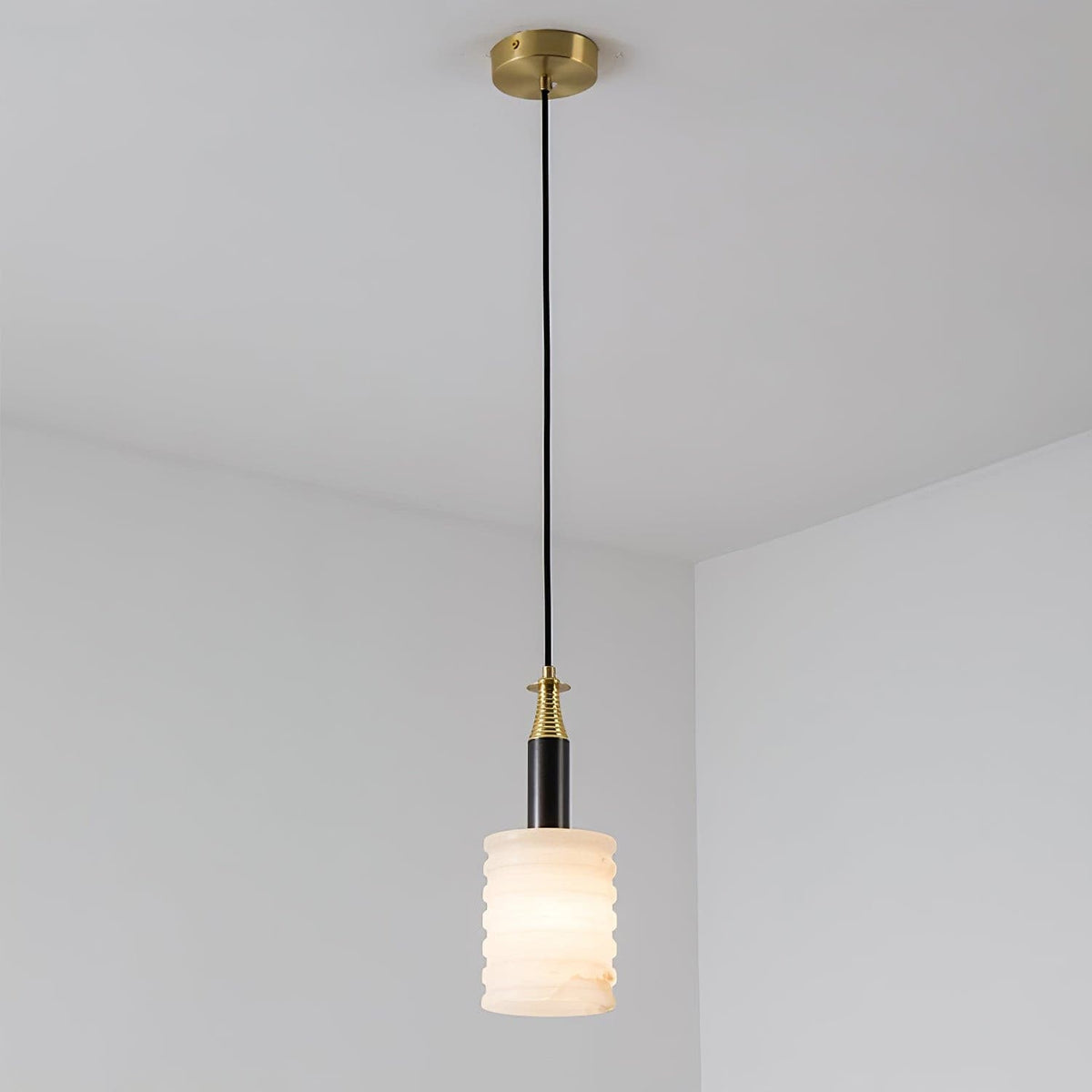 Hanglamp Albast Ribbelcilinder