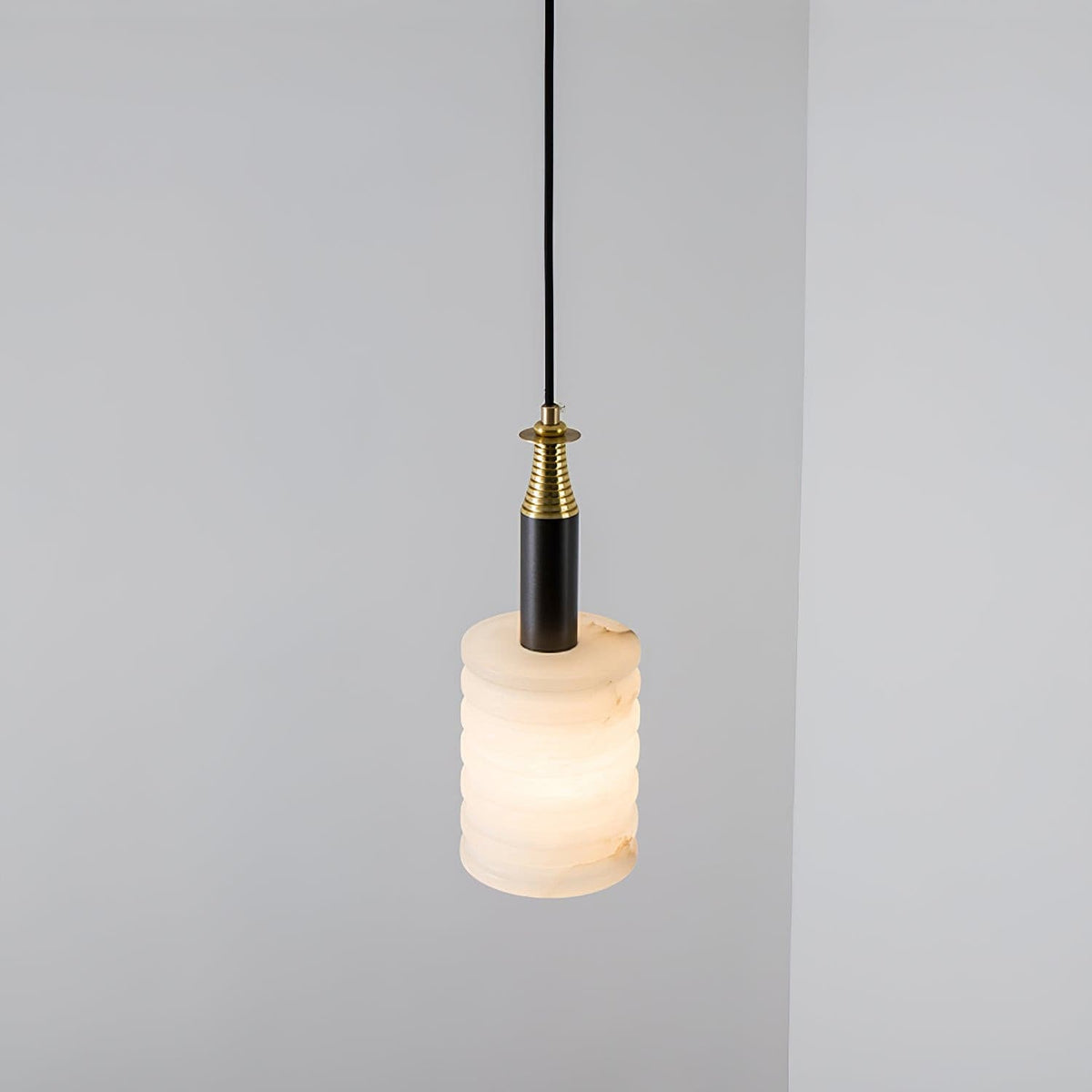 Hanglamp Albast Ribbelcilinder