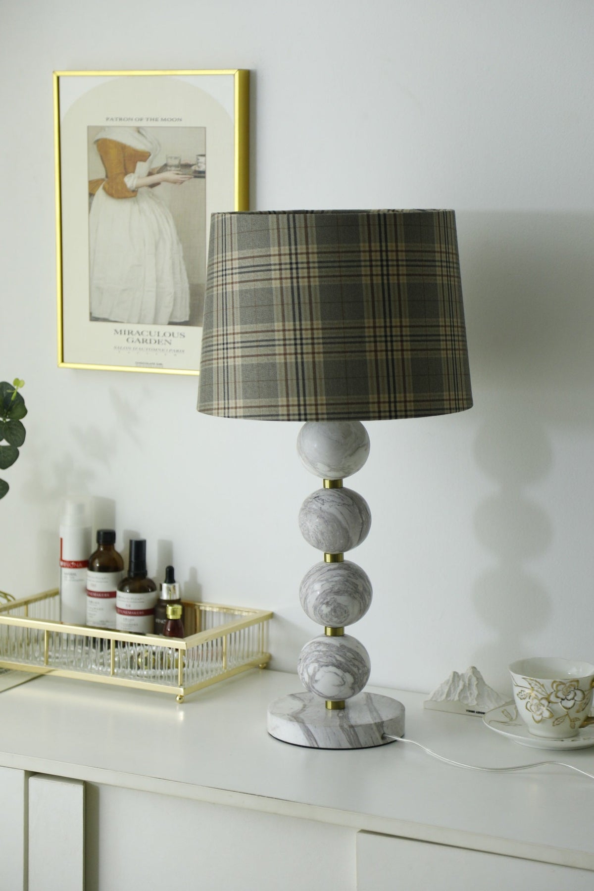 Rowan Moderne tafellamp van marmer