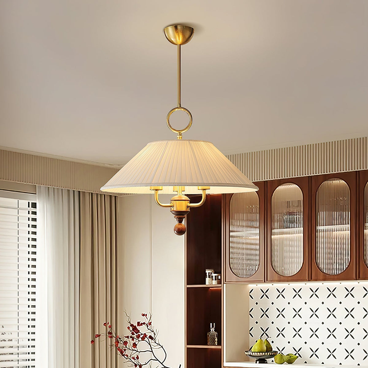 Xylren geplooide hanglamp