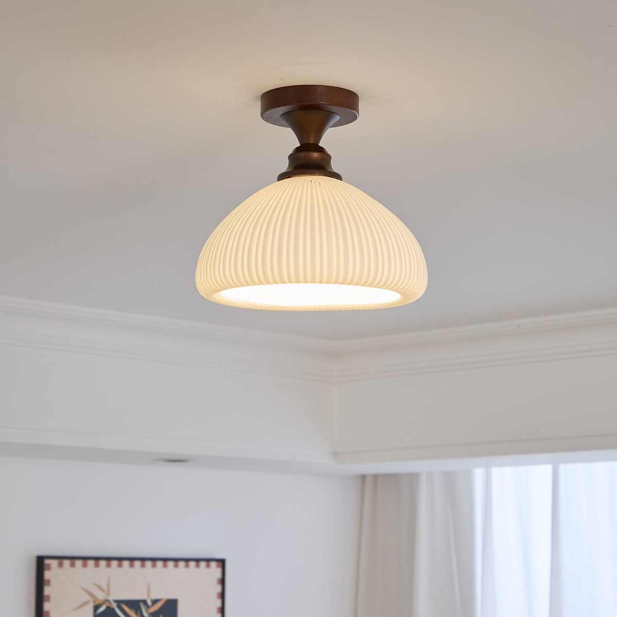 Alveneth Premium Noordse kunst glas plafondlamp