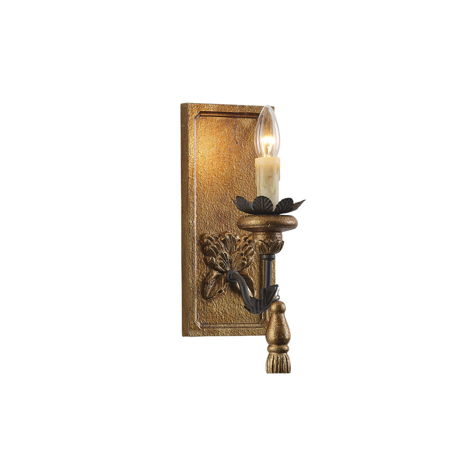 Aldearia Vintage elegantie wandlamp van massief hout