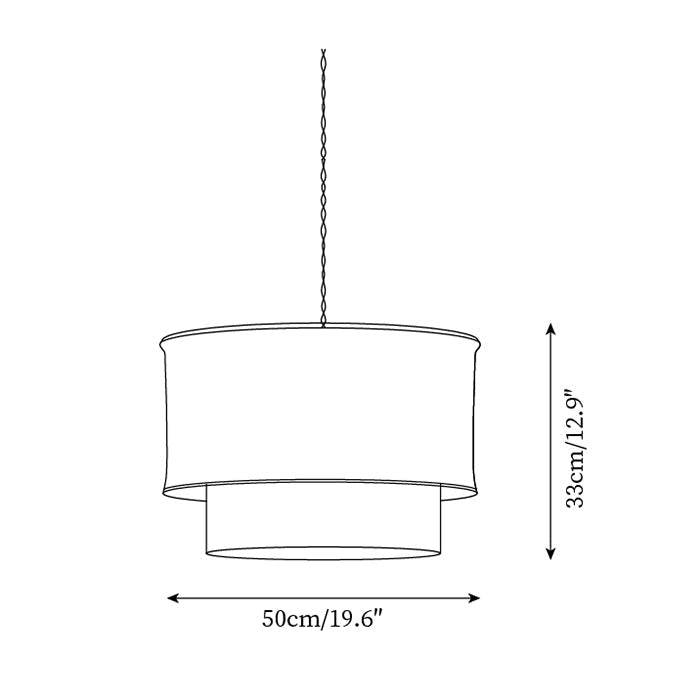 Nuvai hanglamp met natuurlijke linnen
