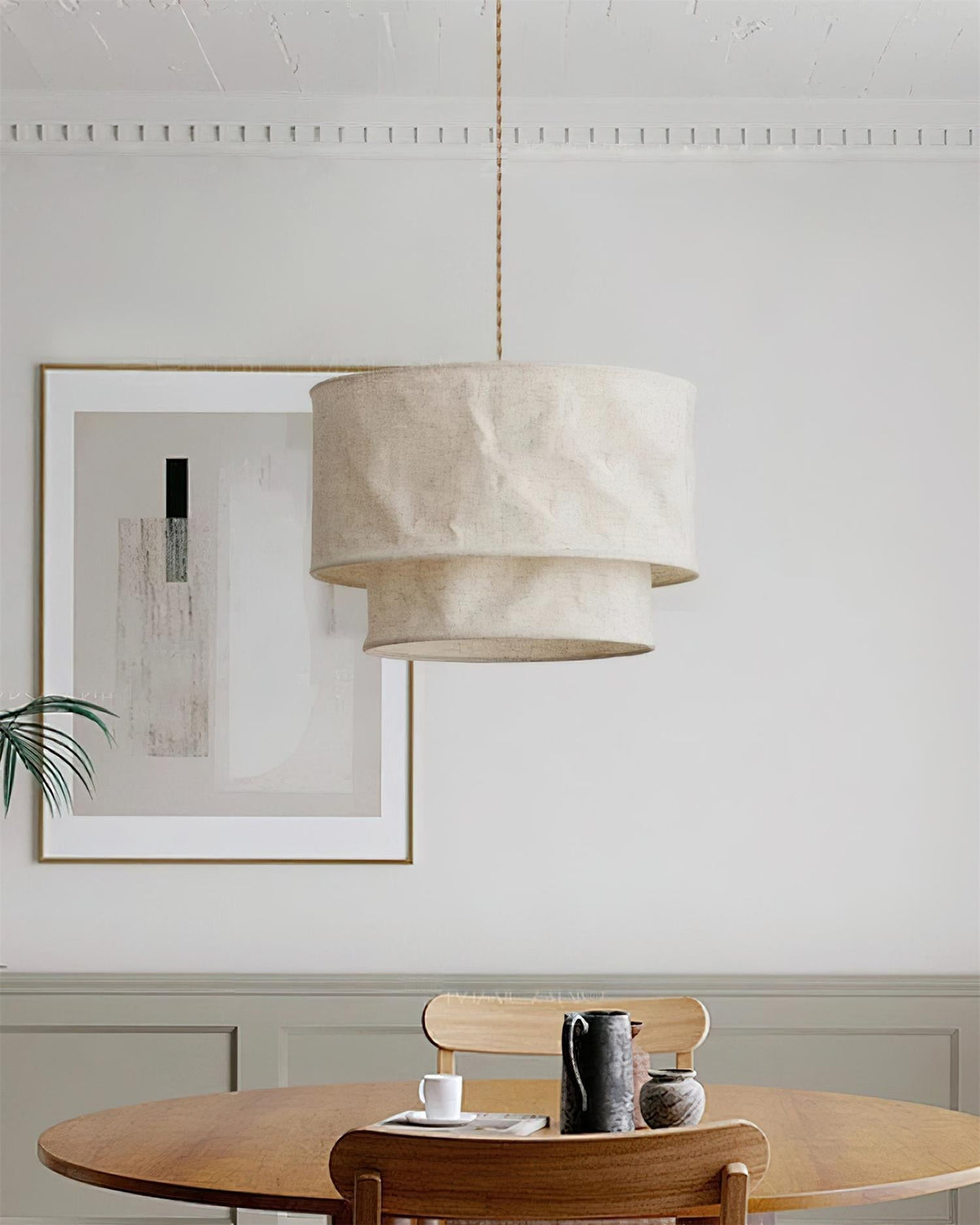 Nuvai hanglamp met natuurlijke linnen