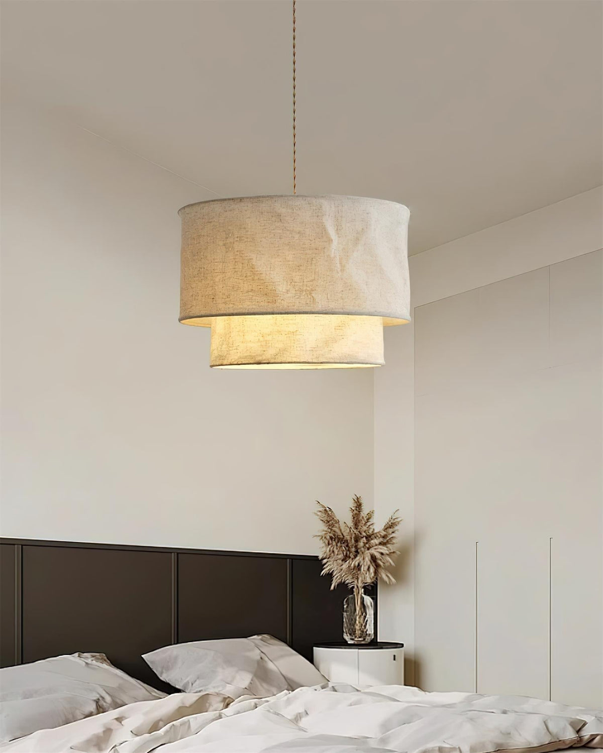 Nuvai hanglamp met natuurlijke linnen
