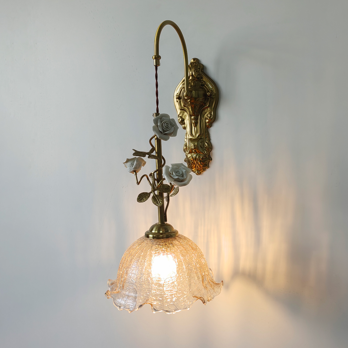 Terielira wandlamp & cognac