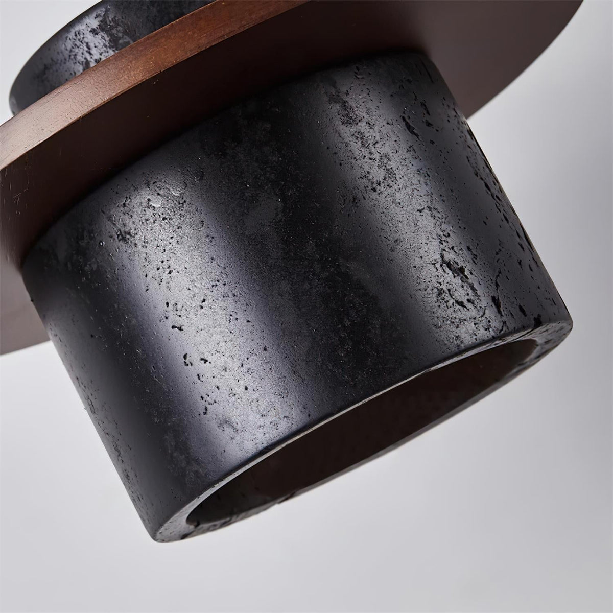 Valoelia zwarte travertin hanglamp set