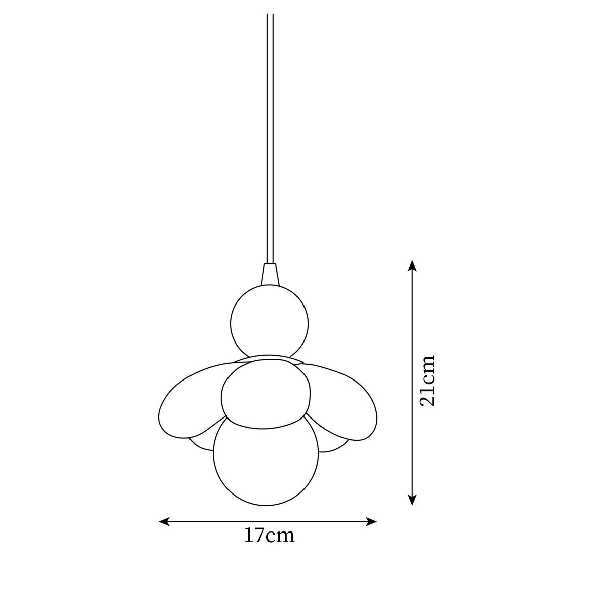 Blossi hanglamp met bloemmotief