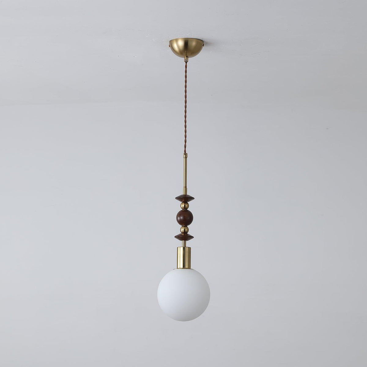 Aldanelle hanglamp van walnoothout