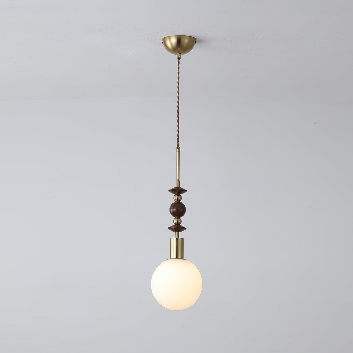 Aldanelle hanglamp van walnoothout