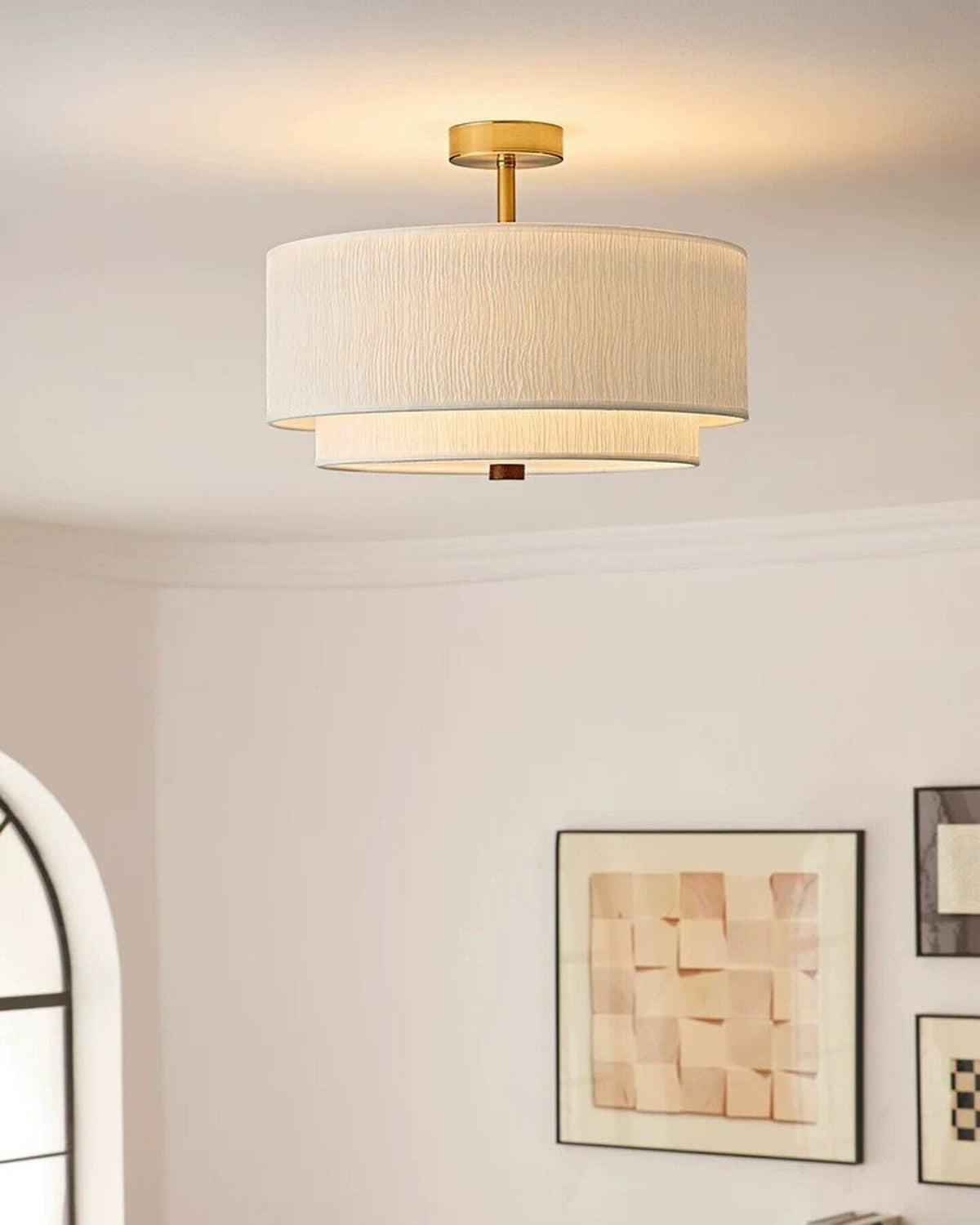 Brie vlakke plafondlamp
