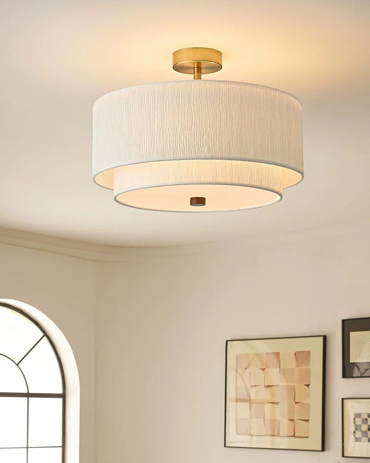Brie vlakke plafondlamp