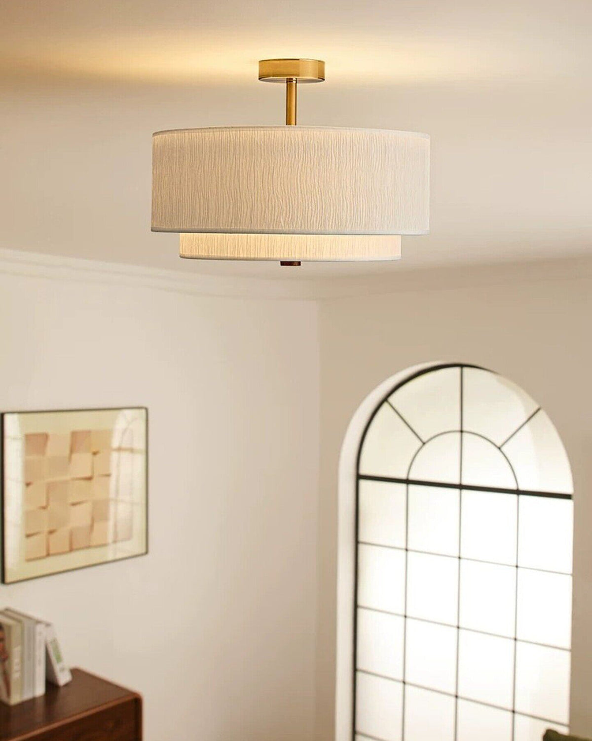Brie vlakke plafondlamp