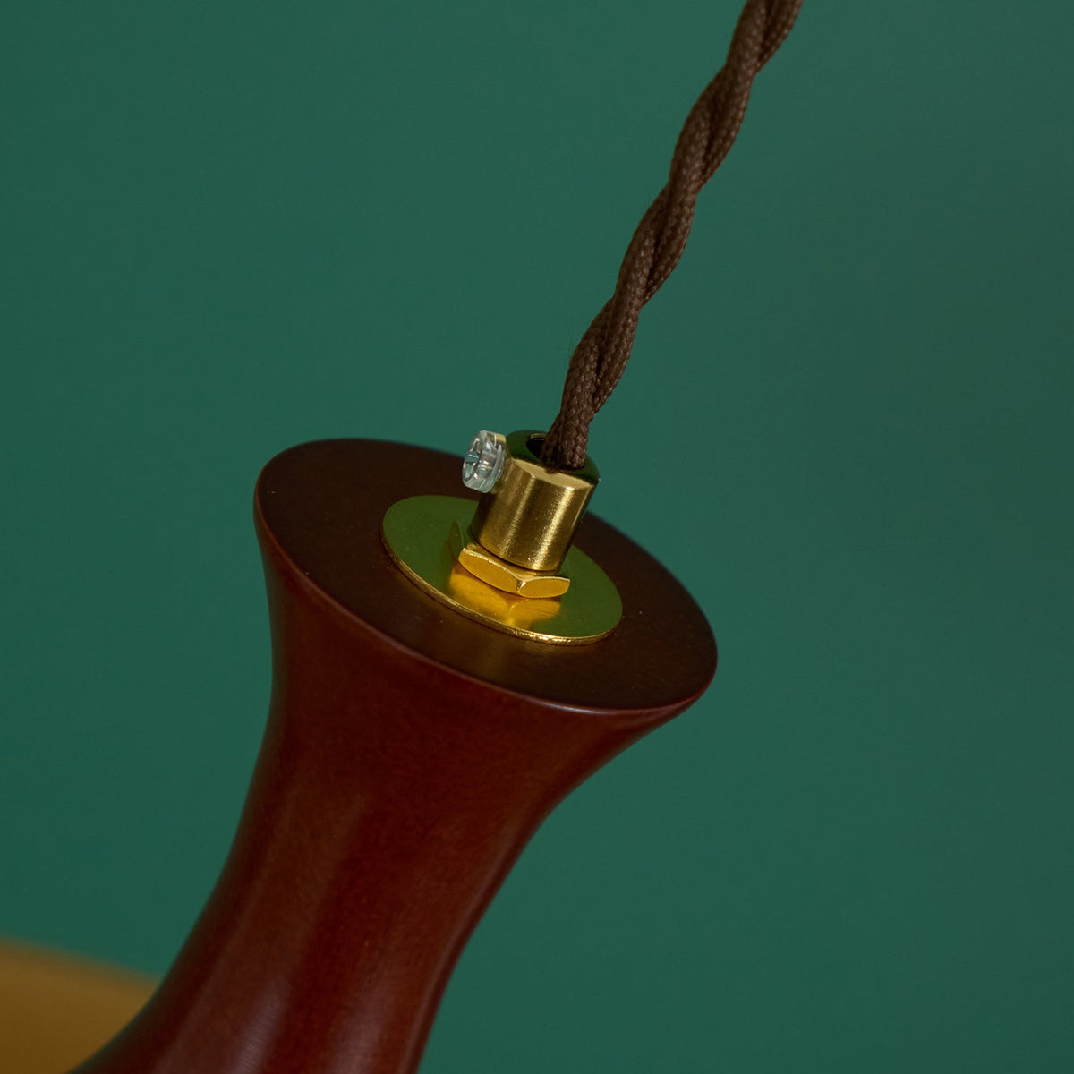 Chara hanglamp met stekker in bruin