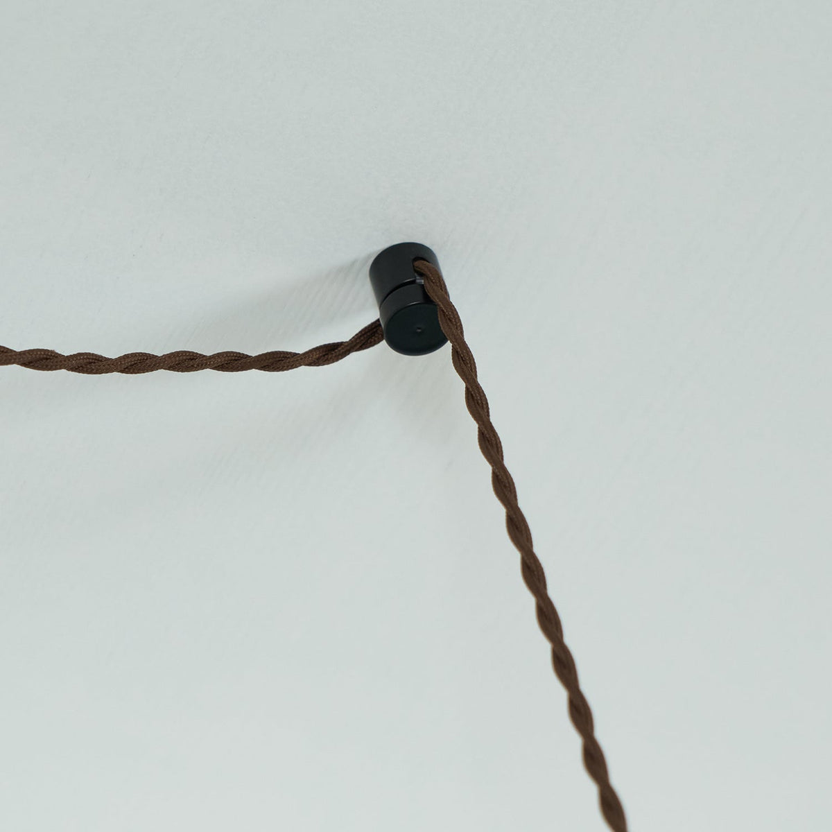 Chara hanglamp met stekker in bruin