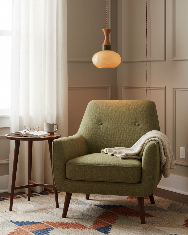 Chara hanglamp met stekker in bruin