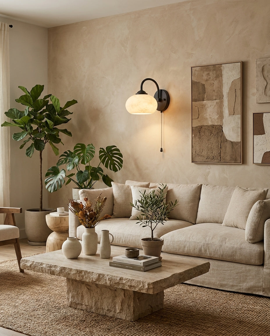 Lintonmont Albasten wandlamp