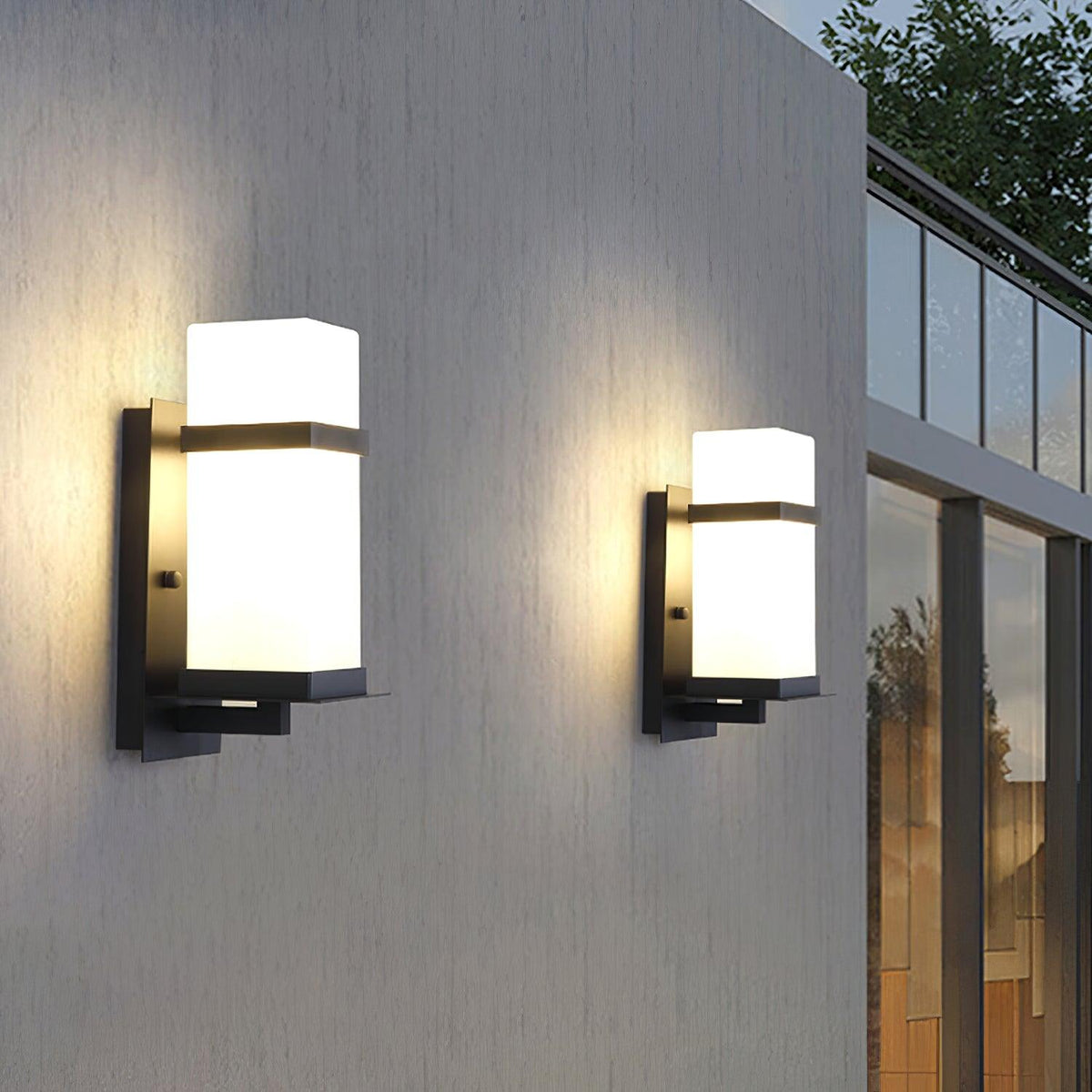Dula Noordse kunst glas Buitenwandlamp