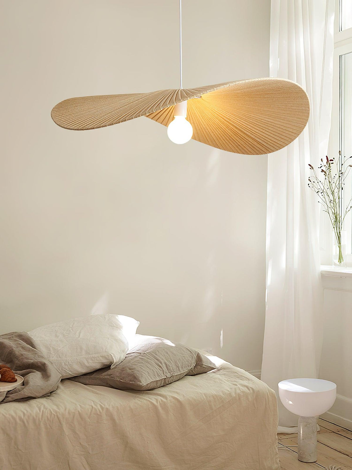 Cedrin hanglamp Wave Natuurlijk