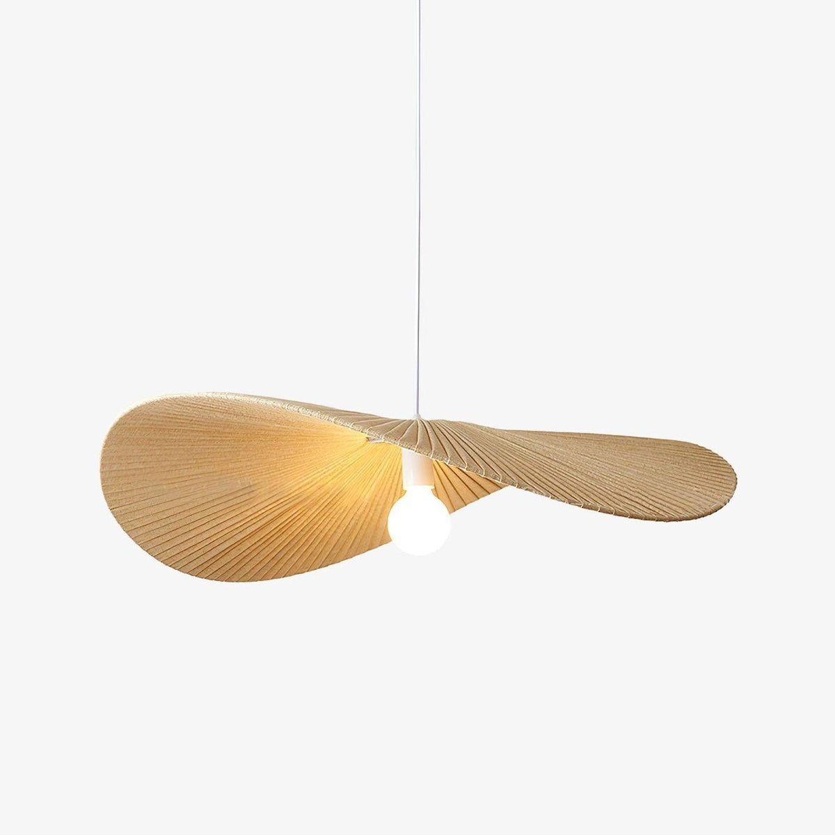Cedrin hanglamp Wave Natuurlijk