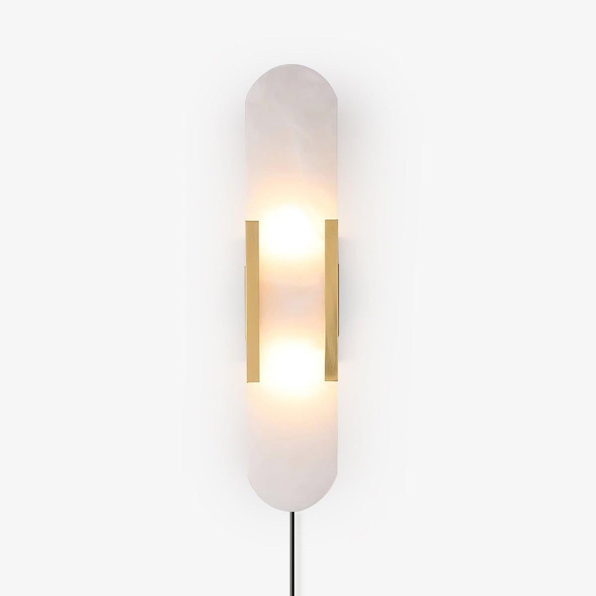 Bano Oblong albasten wandlamp met stekker