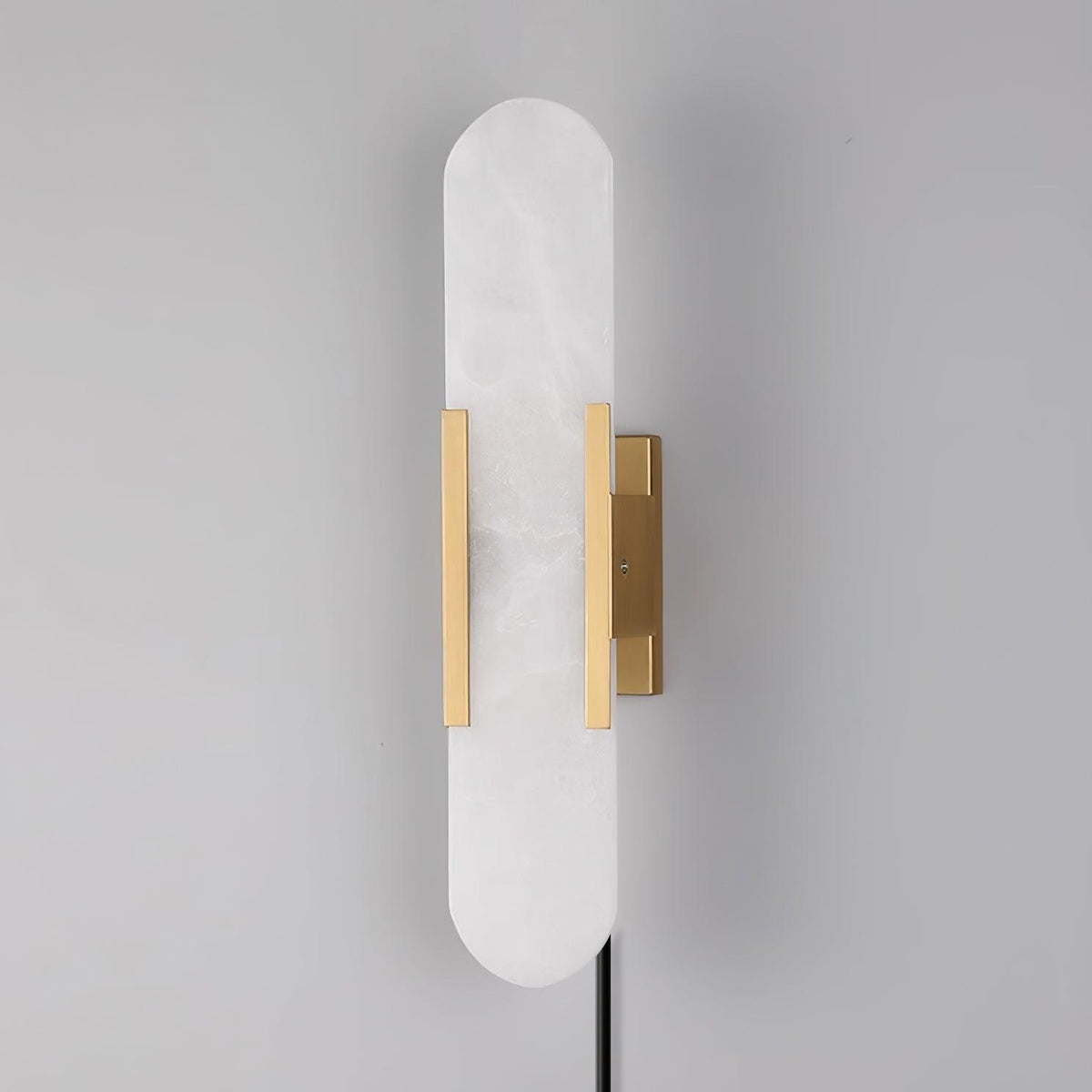 Bano Oblong albasten wandlamp met stekker