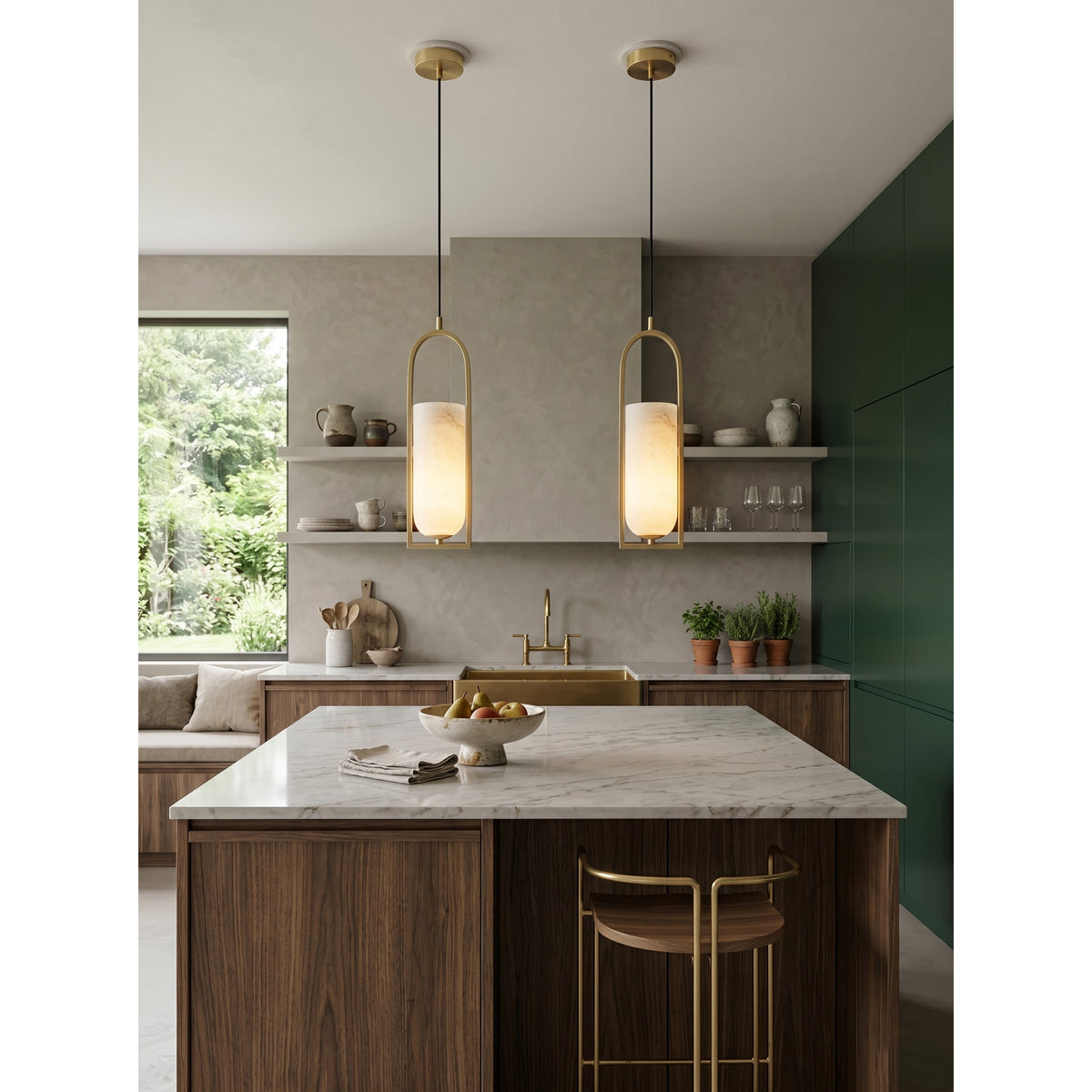 Svala Arch hanglamp met albast