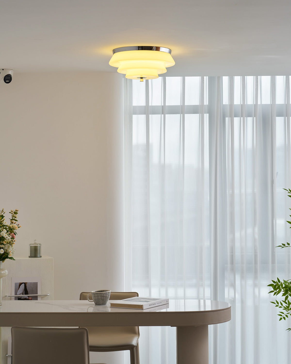 Eirenia plafondlamp met glas