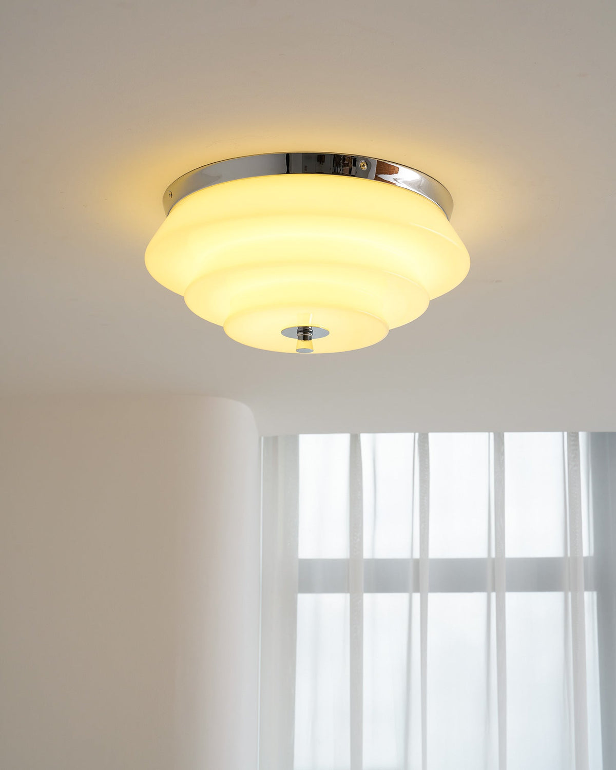 Eirenia plafondlamp met glas