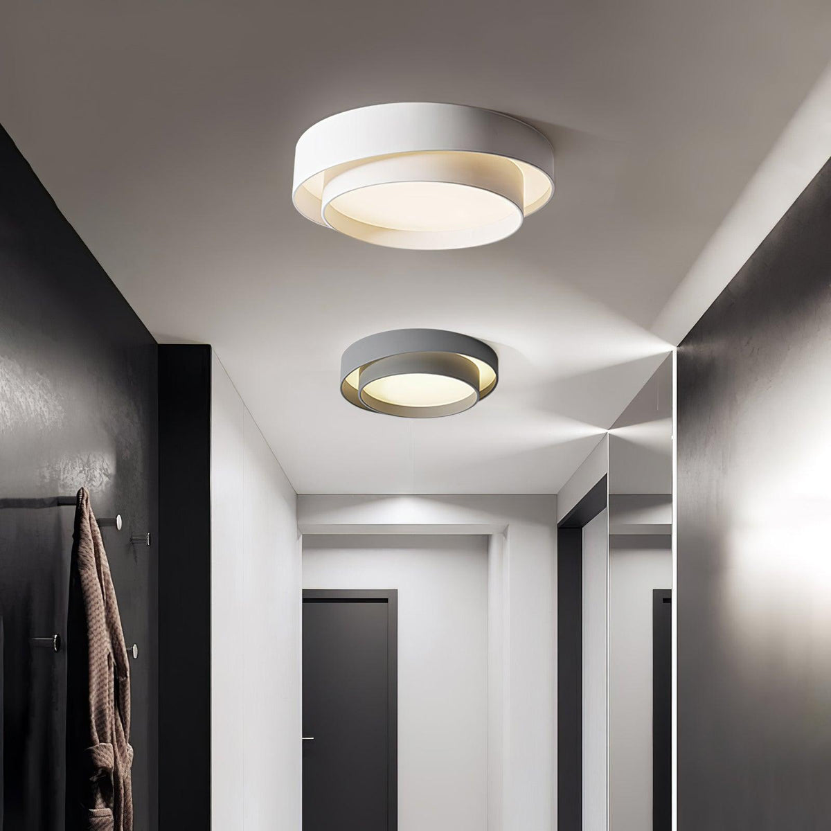 Velaline plafondlamp dubbele lagen moderne cilinder