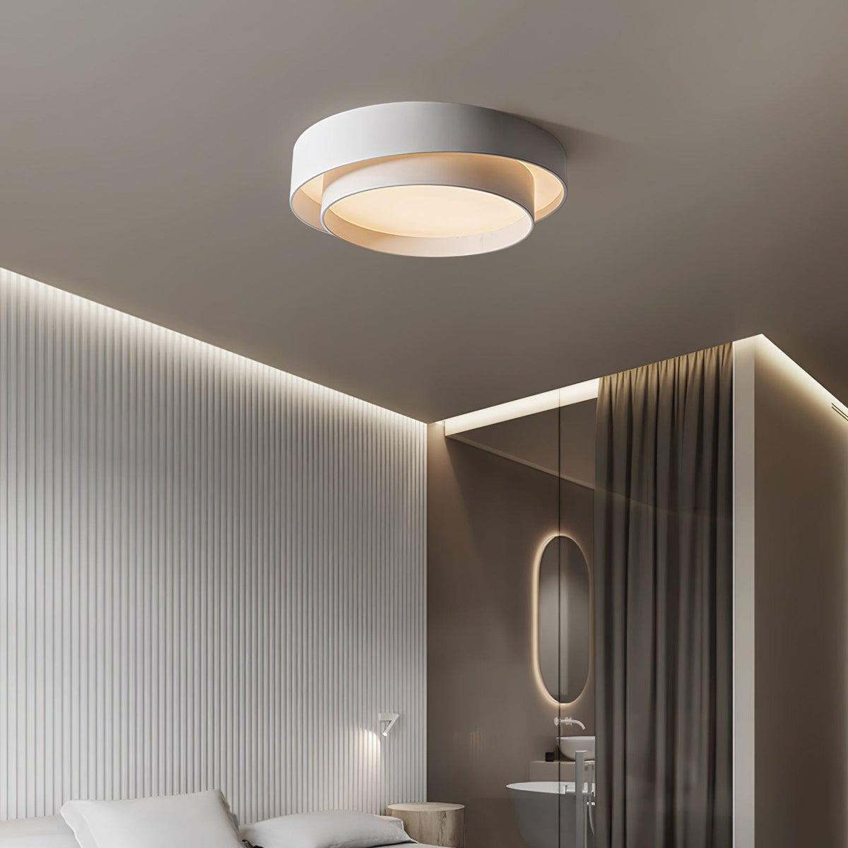 Velaline plafondlamp dubbele lagen moderne cilinder