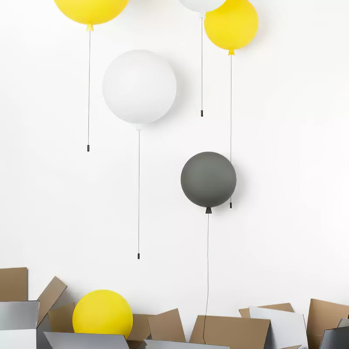 Kiri Vrolijk Dromerige ballonnen Kunststof Wandlamp
