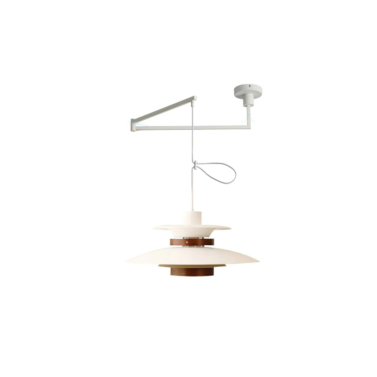 Sylania hanglamp van staal en hout
