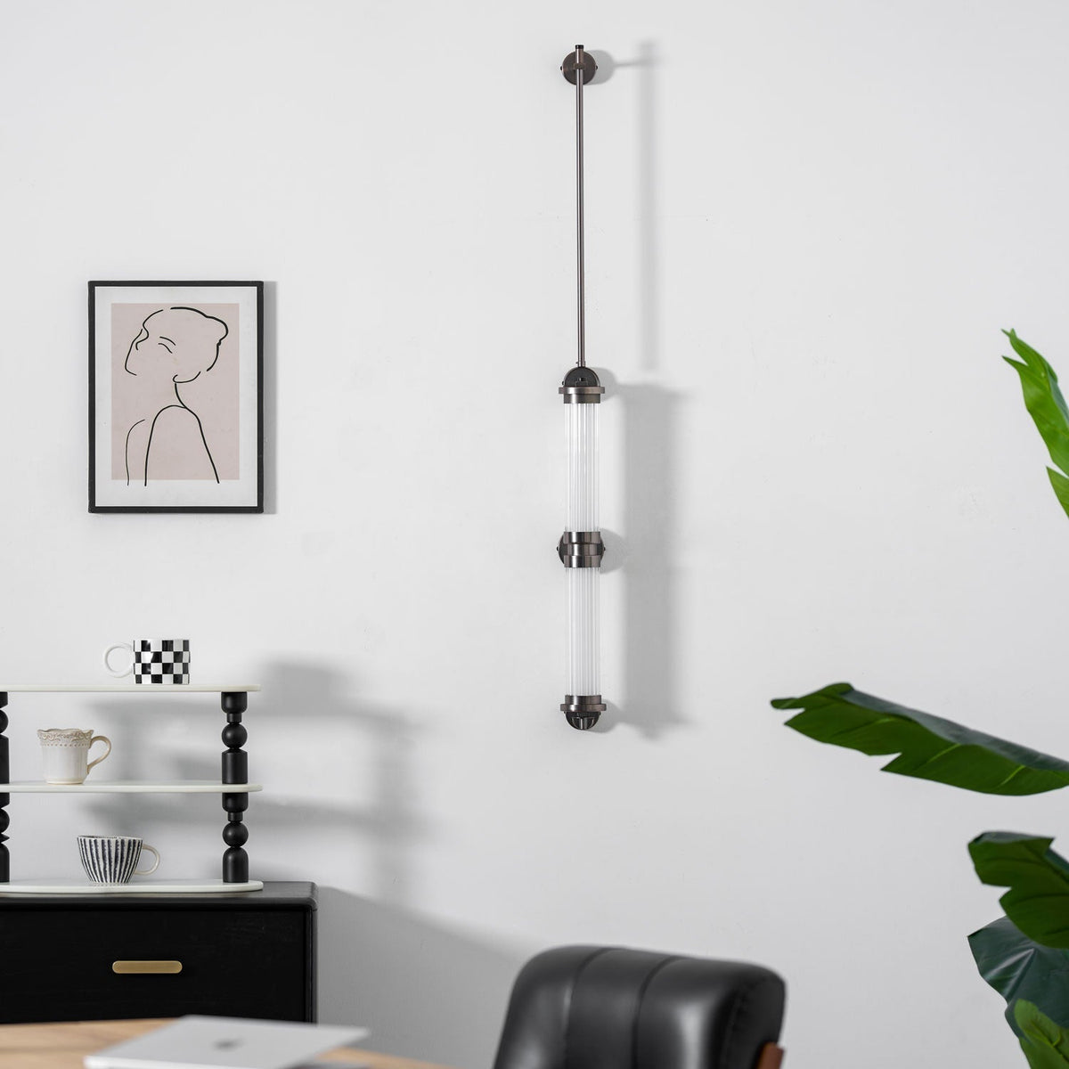 Eirirella Premium Noordse kunst verticale glazen wandlamp