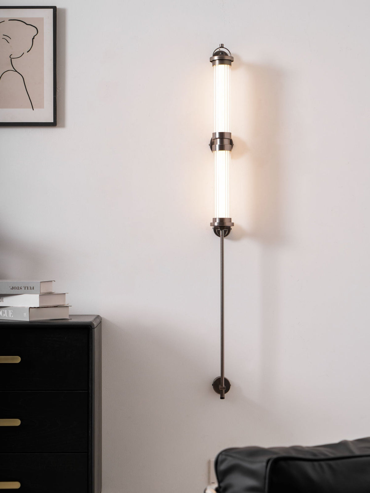 Eirirella Premium Noordse kunst verticale glazen wandlamp
