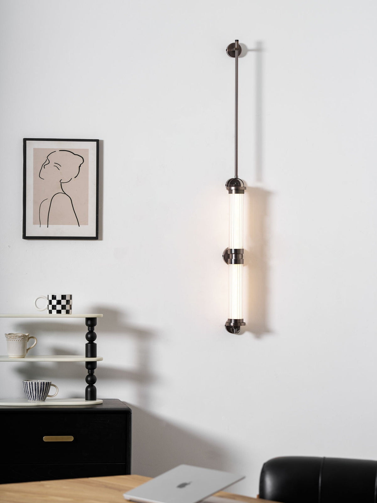 Eirirella Premium Noordse kunst verticale glazen wandlamp