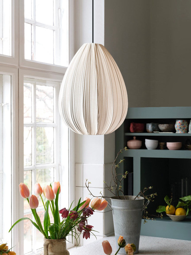 Casterwyn hanglamp met plooien van stof