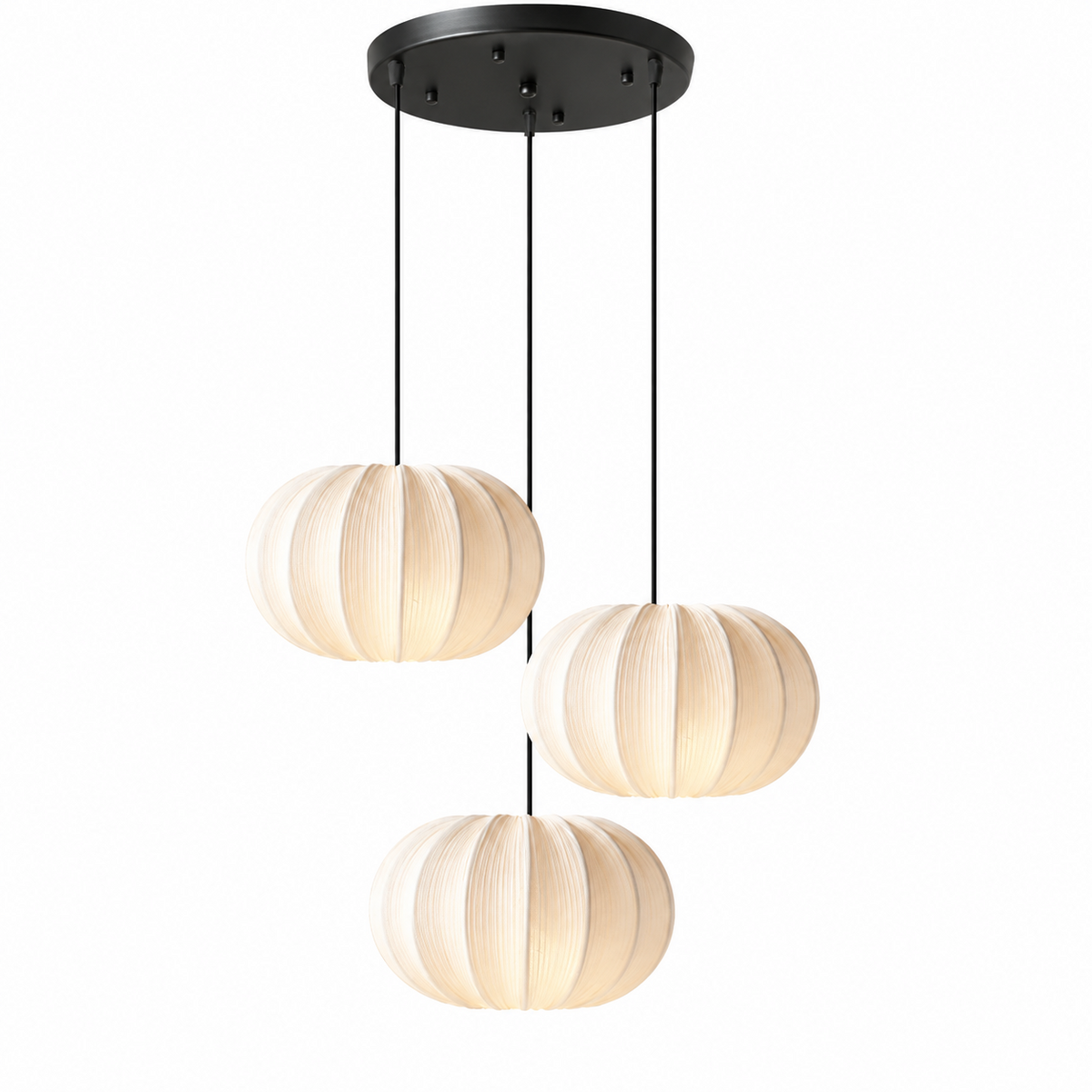 Casterwyn hanglamp met plooien van stof