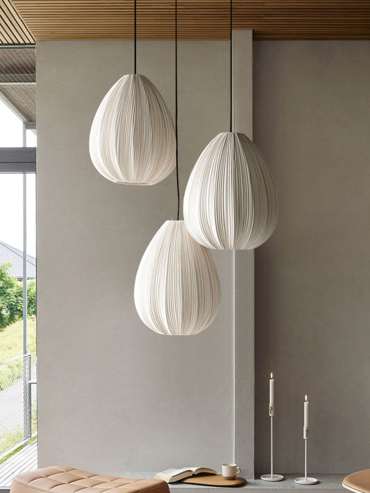 Casterwyn hanglamp met plooien van stof
