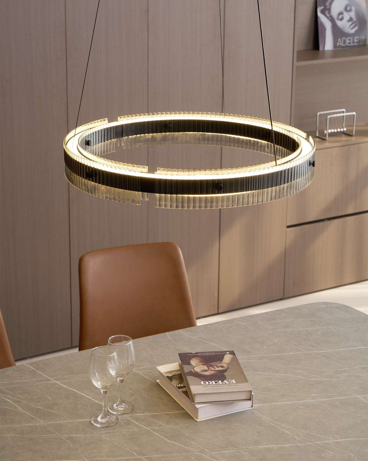 Veliviel Kroonluchter Ring Minimalistisch LED