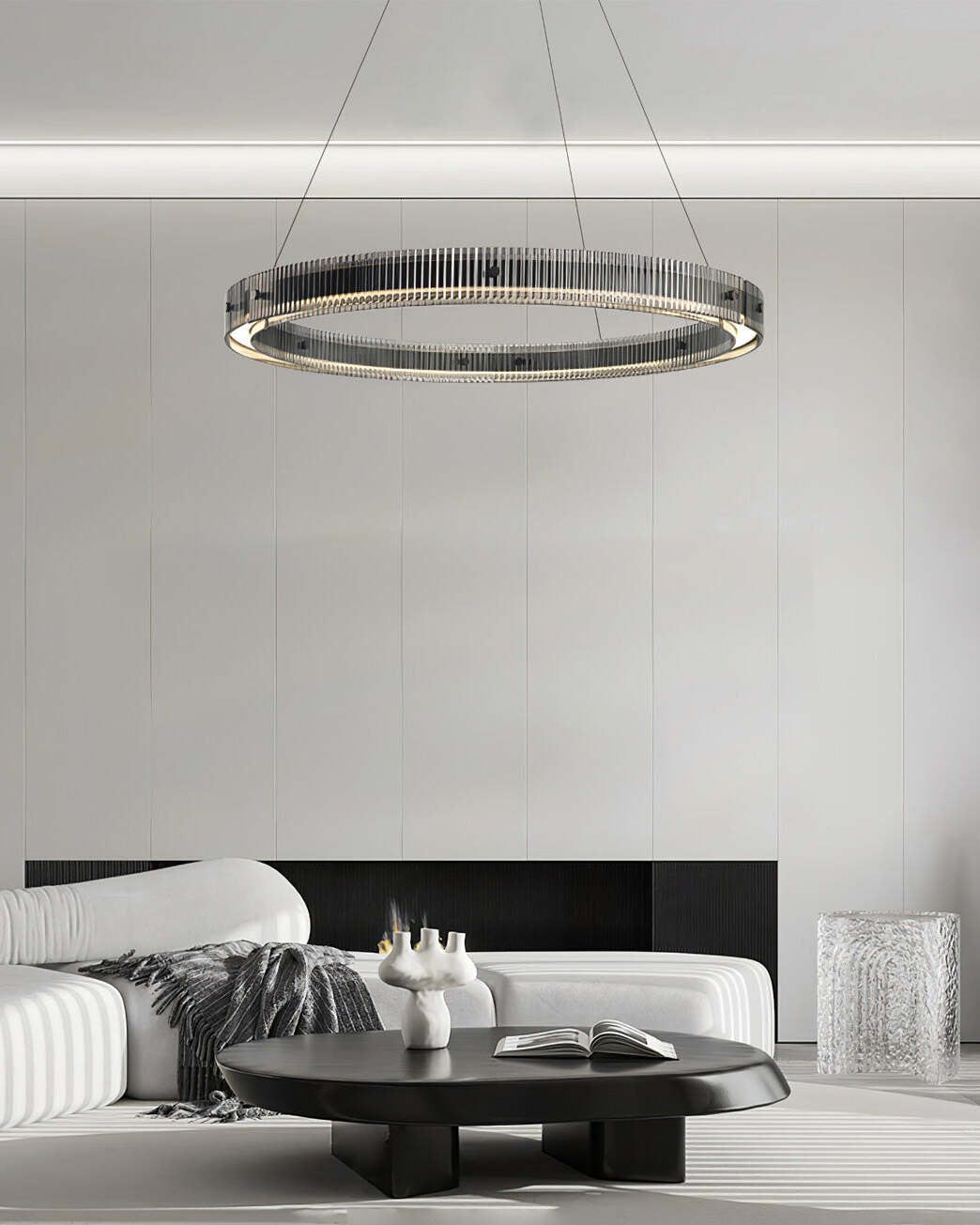 Veliviel Kroonluchter Ring Minimalistisch LED