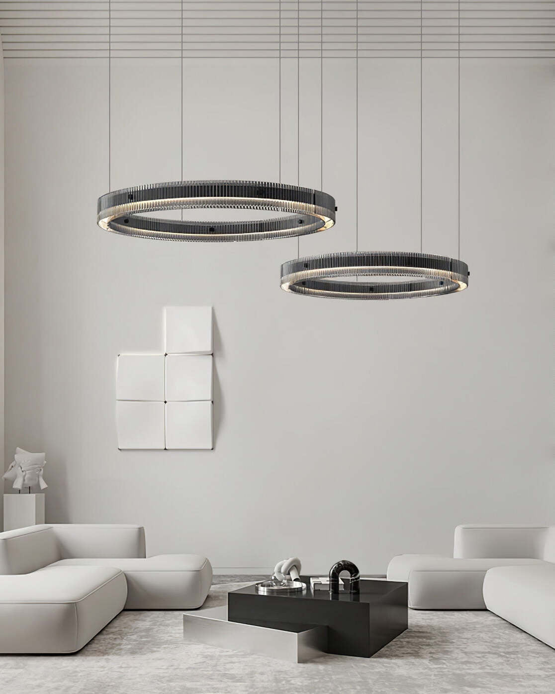 Veliviel Kroonluchter Ring Minimalistisch LED