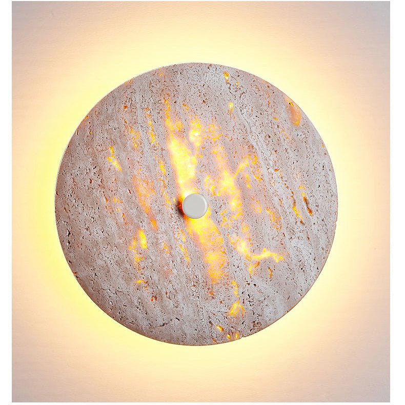 Serineria wandlamp met Beige travertin