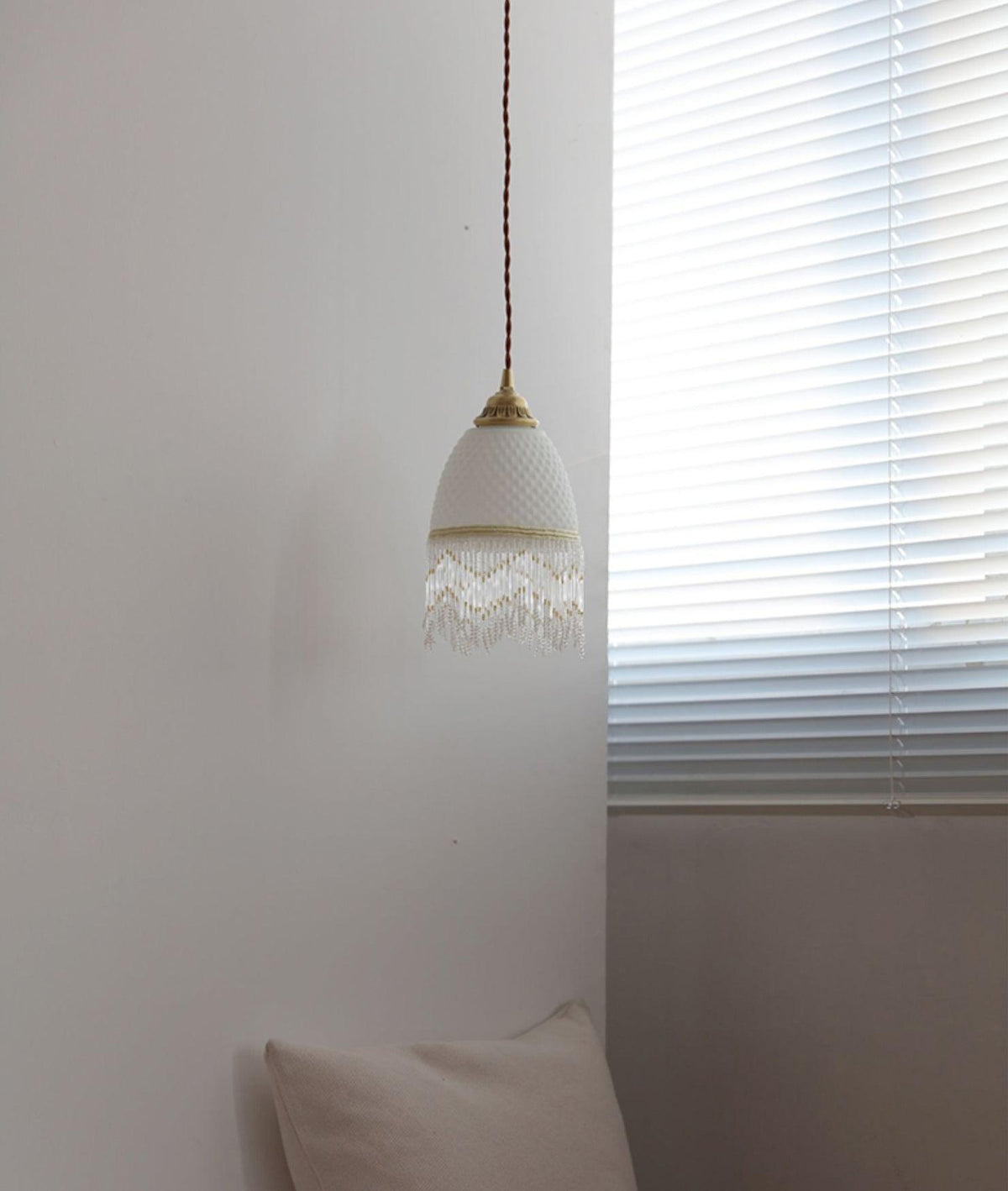 Mesh Tassel glas hanglamp