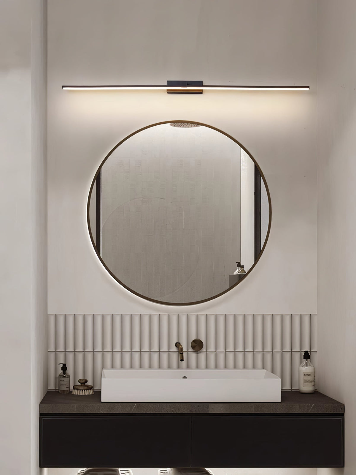 Yume Lineair modern Minimalistisch Spiegel Wandlamp