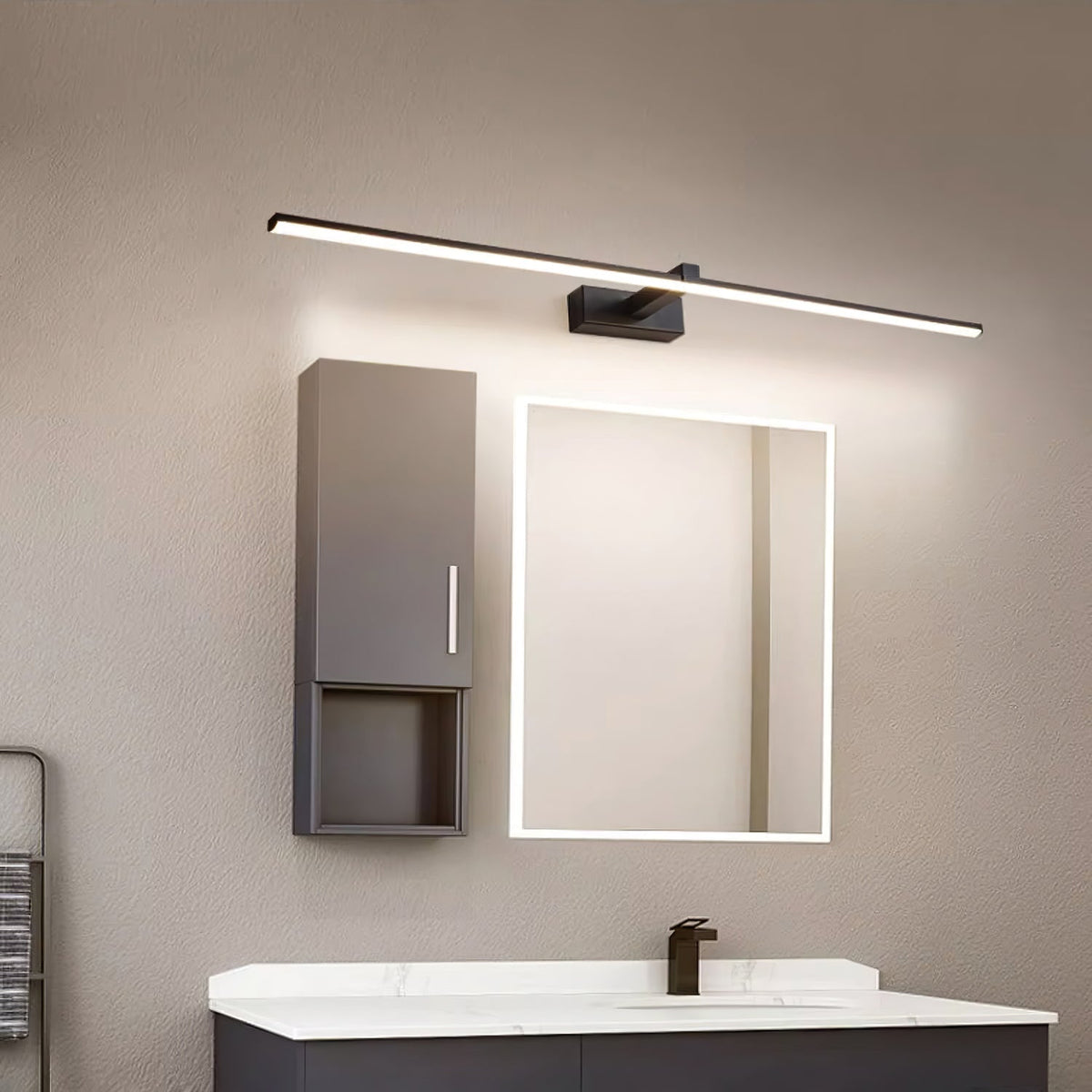 Yume Lineair modern Minimalistisch Spiegel Wandlamp