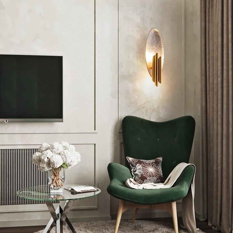 Aurerielle wandlamp Goud Zwart Minimalistisch